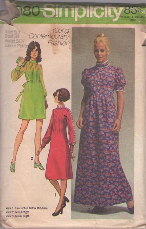 Momspatterns Vintage Sewing Patterns Simplicity 9080 Vintage 70s