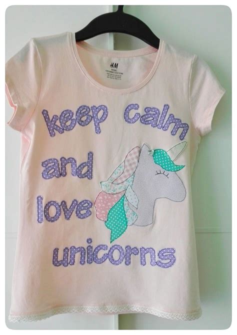 keep calm and love unicorn tshirt freemotion applique federica