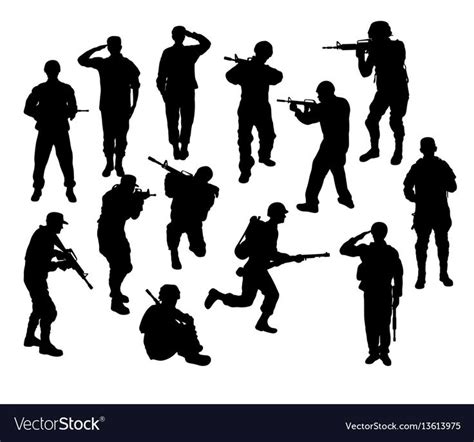 Soldier Silhouettes Art Vector Design Download A Free Preview Or High
