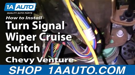 How To Install Replace Turn Signal Wiper Cruise Switch Chevy Venture