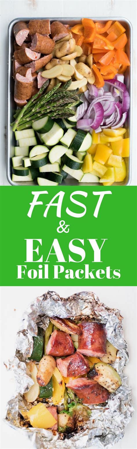 My recipe for healthy shrimp foil packets is naturally low carb, keto, paleo and whole30 so . Whole30 Foil Packet Dinner: Sausage + Veggies | Recipe ...