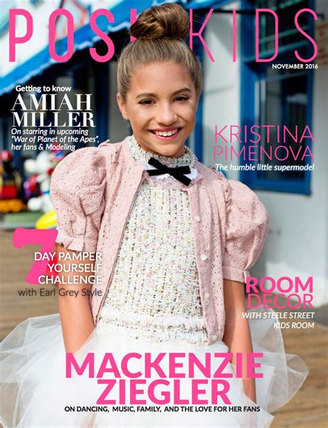 Mackenzie Ziegler Posh Kids Magazine November 2016 Issue • Celebmafia