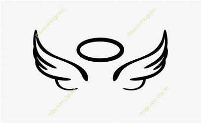 Wings Angel Halo Svg Clipart Simple Transparent