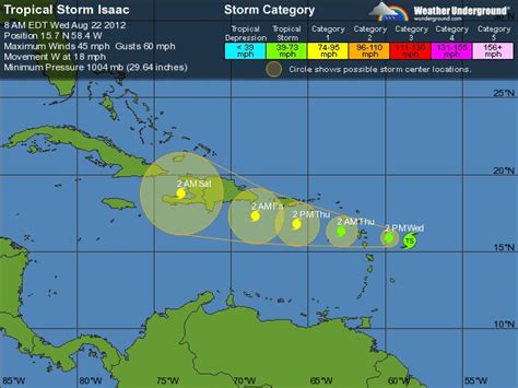Tropical Storm Isaac Tracking Map Weather Underground Its Coming