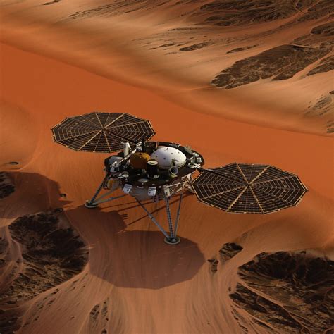 Nasas Insight Lander On Mars By Charlie Burgess Human Mars