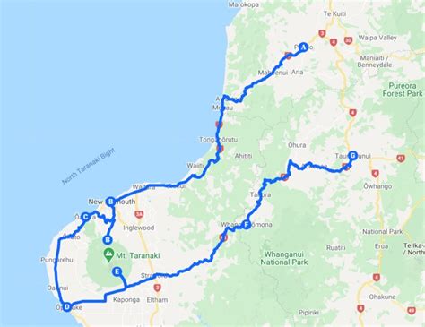 Taranaki Road Trip Itinerary 6 Nights 7 Days
