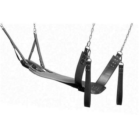 Heavy Duty Genuine Leather Sex Sling And Swing Hammock With Stirrups