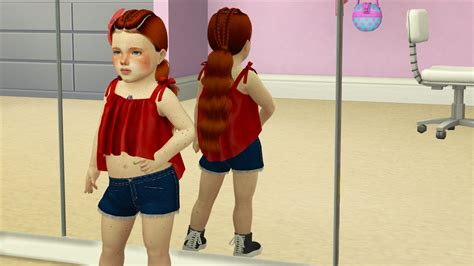 Leah Lillith Nakia Hair Kids And Toddler Version Redheadsims Cc