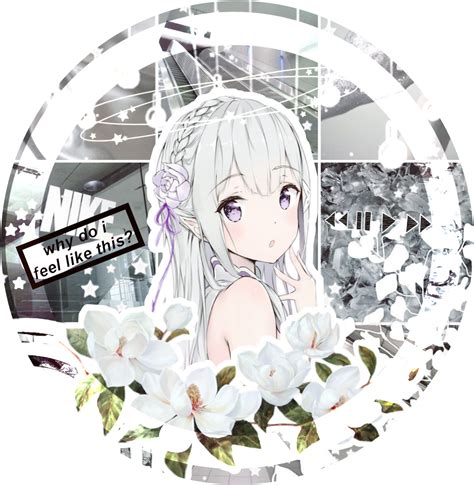 White Anime Girl Icon Freetoedit White Sticker By Octostan