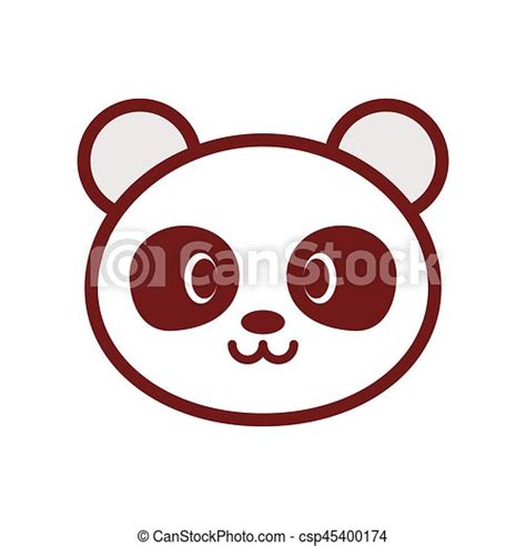 Cute Panda Face Image Vector Illustration Eps 10 Canstock