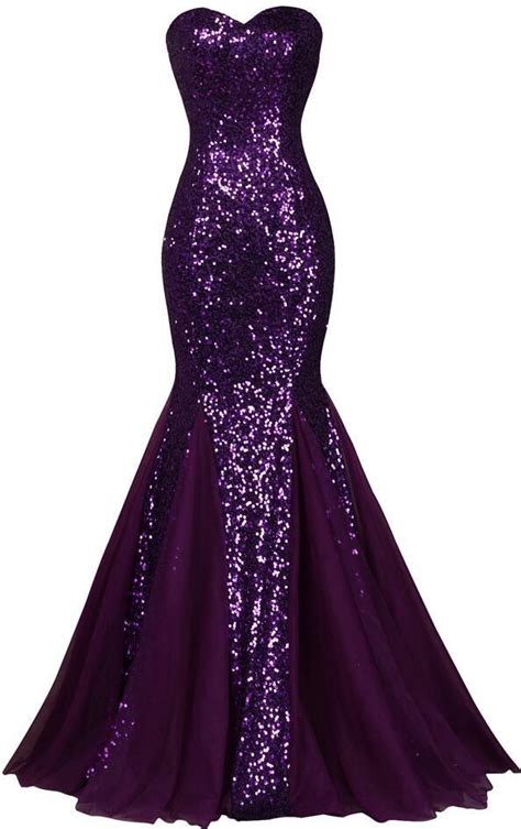 Elegant Sequin Long Sparkly Purple Evening Dress Formal Dresses On Storenvy