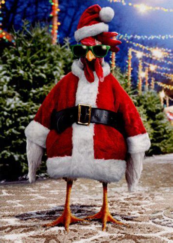 Santa Chicken Funny Christmas Card Greeting Card By Avanti Press