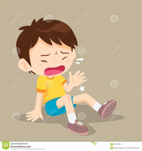 Determining the cause of leg pain in children is tricky, but it is possible to watch for signs and symptoms that can signal some this type of leg pain often occurs late in the day or in the middle of the night. Boy Having Bruises On His Leg Stock Vector - Illustration ...