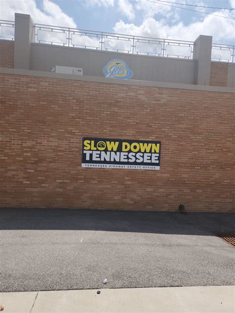 Slow Down Tennessee Banner Student Parking Lot Reduce Tn Crashes
