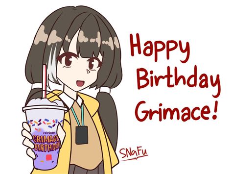 Snafu On Twitter Happy Birthday Grimace 🥳 Grimacesbirthday