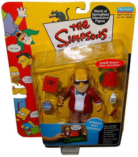 Simpsons Sunday Best Grampa Action Figure Wos Moc Series 9 Rare Toy Playmates 43377994015 Ebay