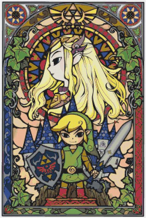So i'm not going to do that. Cross stitch pattern - nintendo zelda stained glass 15.71 ...
