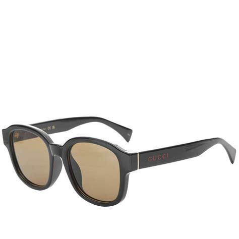 Gucci Men S Eyewear Gg1140sk Sunglasses In Black Brown Gucci