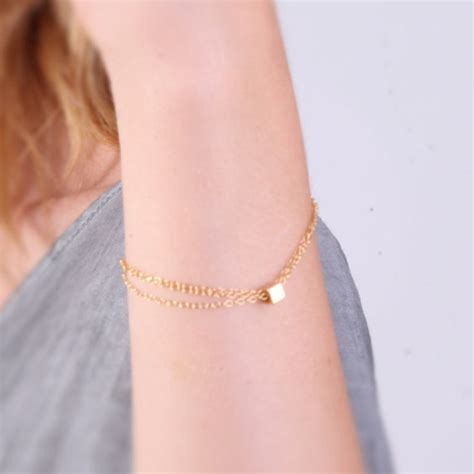 Gold Bracelet Simple Gold Filled Bracelet Delicate Bracelet Etsy