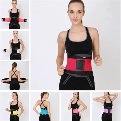 Men And Women Adjustable Waist Support Belt Sweat Absorbent Lumbar Back