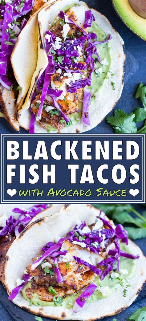 Check spelling or type a new query. Blackened Fish Tacos with Avocado Sauce - Evolving Table ...