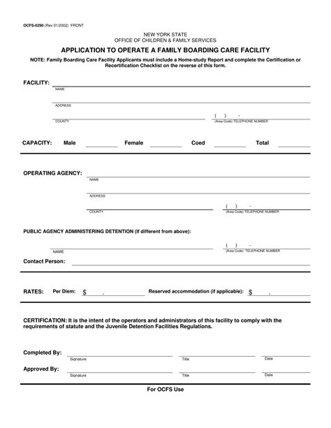 Form Ocfs 0290 Fill Out Sign Online And Download Printable Pdf New