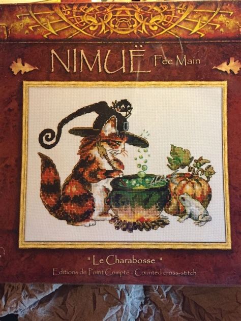 All things halloween including owls, pumpkins, skulls, witches and everything in between. Le Charabosse Halloween Witch Brew Nimue Fee Main Counted ...