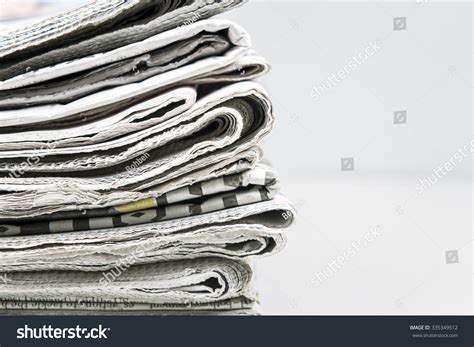 Newspapers Folded Stacked Stock Photo 335349512 Shutterstock