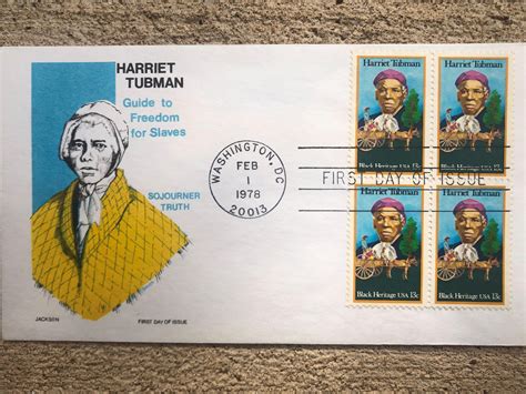 Fdc Harriet Tubman 13 Cent Us Stamp Washington Dc February 1