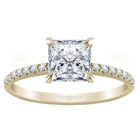 Princess Cut Diamond Engagement Ring At Diamond And Gold W
