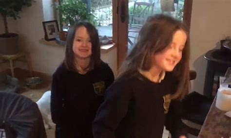 Father Plays April Fools Day Prank On His Two Schoolgirl Daughters Daily Mail Online