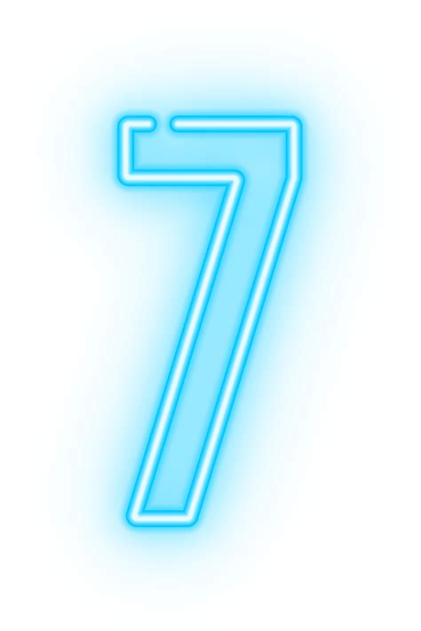Neon Number Seven Transparent Clip Art Image Gallery Yopriceville