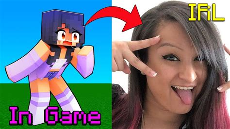 Aphmau Minecraft Characters In Real Life Minecraft Vs Real Life Crew Youtube