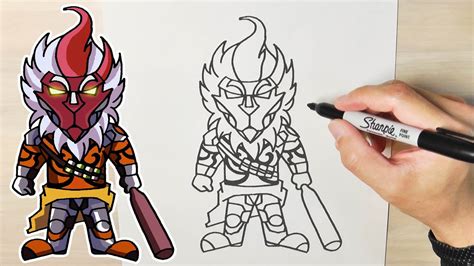 Como Dibujar A Wukong Personaje De Free Fire Skin Dibujando A Wukong Ff