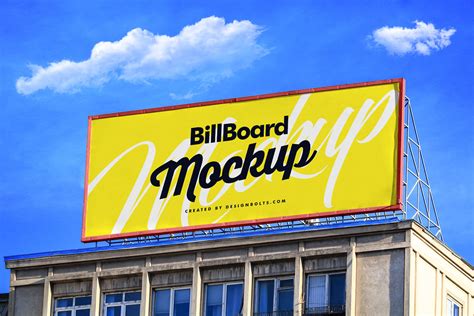 Free Outdoor Advertising Billboard on Building Mockup PSD ...