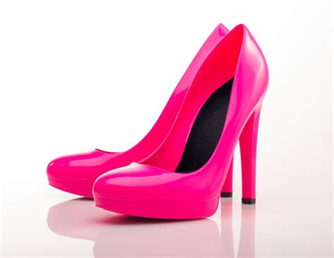 hot pink stiletto high heels jelly shoes