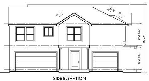 Cheapmieledishwashers 19 Unique Narrow Lot House Plans With Side Garage