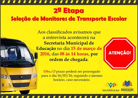 Direitos Do Monitor De Transporte Escolar