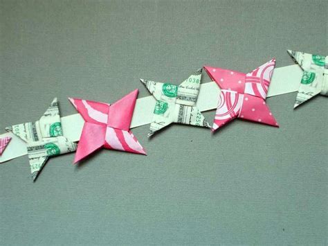 Moravian stars are sometimes called german. Make an Origami Ninja Star With a Dollar Bill | Money origami, Dollar bill origami, Origami easy