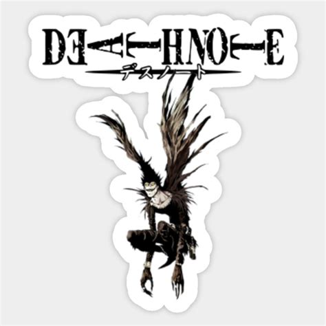 Death Note Shinigami Ryuk Death Note Sticker Teepublic