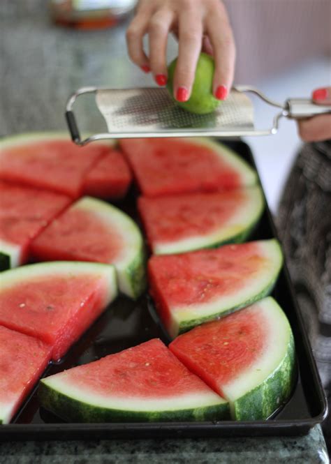 Tequila Soaked Watermelon With Lime And Agave Laundry In Louboutins