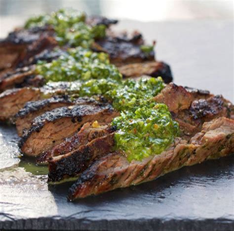 Grilled Skirt Steak With Chimichurri Sauce L Panning The Globe Recipe Steak With Chimichurri