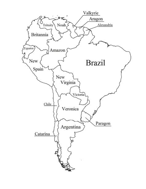 Download free version (pdf format) my safe download promise. South America Outline Printable American Map 8 ...