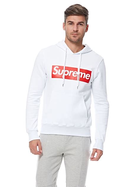 Supreme hoodies are one of the brand's signature items. Supreme Logo Rosso Hoodie for Men | Supreme logo, Mens tops, Hoodies