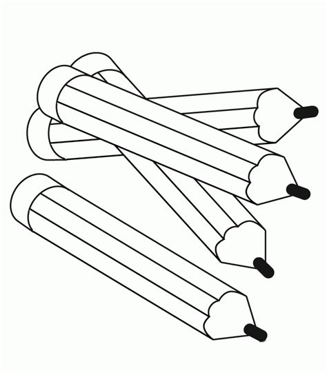 Small pencil Coloring Page - Free Printable Coloring Pages for Kids