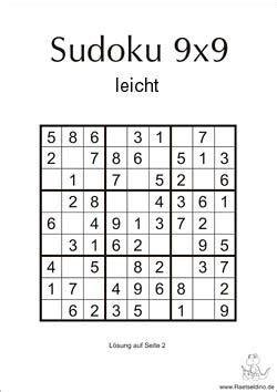 Independently published, taschenbuch, 121 seiten, publiziert: Sudoku leicht - zum Ausdrucken | Sudoku rätsel, Sudoku ...