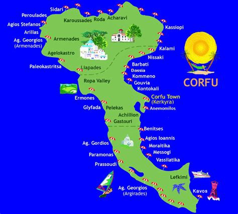 Map Of Corfu Kerkyra Find Out Where Is Corfu