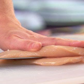 To pound out the chicken breast, lay out your butterflied breast on a large sheet of plastic wrap (skin side up or down at this point does not matter). How to Butterfly a Chicken Breast - Thin Cut Chicken Breast