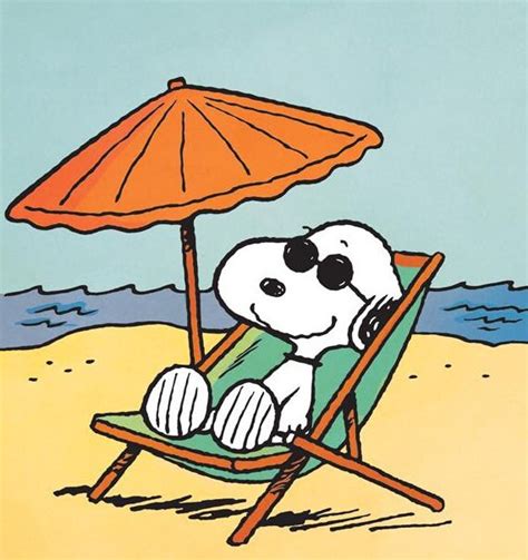 Snoopy Beach Life Refrigerator Magnet New Larger Size