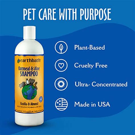 Earthbath Oatmeal And Aloe Pet Shampoo Vanilla And Almond Itchy And Dry